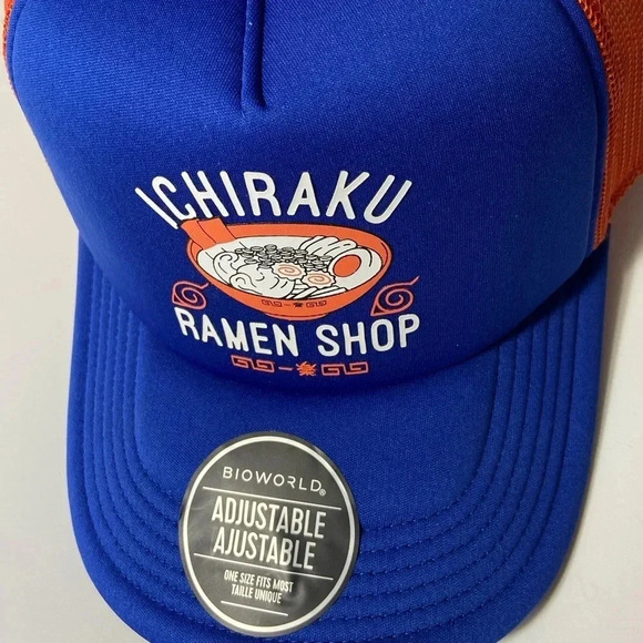 Naruto - Shippuden Collection - Ichiraku Ramen Shop Hat - Blue & Orange - OSFM - Picture 4 of 11